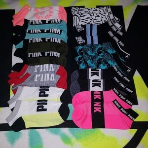 PINK Accessories - 10 pairs of Ultimate PINK socks PINK Accessories - 10 pairs of Ultimate PINK socks